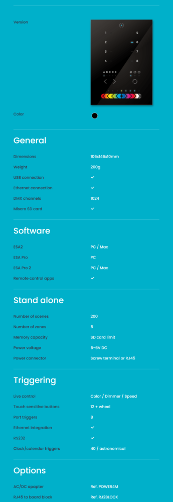 technical specification stick-ke2