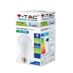 LED крушка 15W E27 4000K Samsung чип VT-215 V-TAC | AVStore