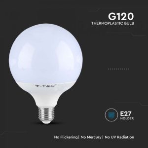LED крушка 22W E27 G120 4000K 120LM/W Samsung чип VT-242 V-TAC | AVStore