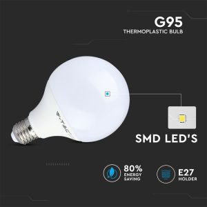 LED крушка 10W E27 6400K VT-1893 V-TAC | AVStore