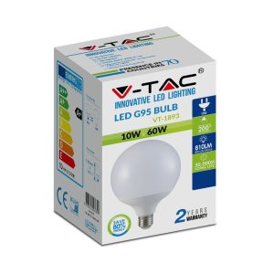 LED крушка 10W E27 6400K VT-1893 V-TAC | AVStore