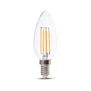 LED крушка 6W E14 6500K филамент VT-2127 V-TAC | AVStore