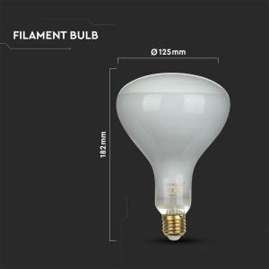 LED крушка 8W E27 4000K прав филамент VT-2198D V-TAC | AVStore