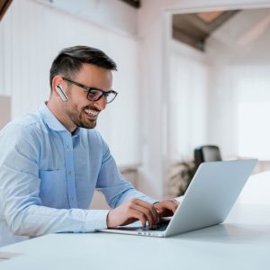 Bluetooth слушалка с микро USB зареждане Wireless Headset VT-6800 V-TAC бяла | AVStore