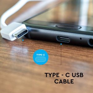 Кабел за зареждане Fast Charge и прехвърляне на данни USB Type C серия Platium V-TAC черен | AVStore