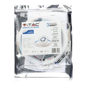 LED лента 15W/M 6400K IP20 24V Samsung чип VT-10-240 V-TAC ролка 10 метра | AVStore