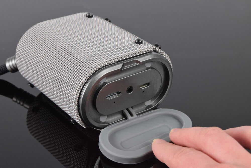 100618UK_IN1 Водоустойчива Bluetooth преносима тонколонка AV:LINK Wave с вградена батерия, сива | AVStore