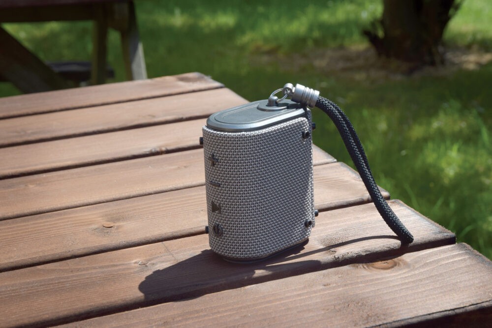 100618UK_LS2 Водоустойчива Bluetooth преносима тонколонка AV:LINK Wave с вградена батерия, сива | AVStore