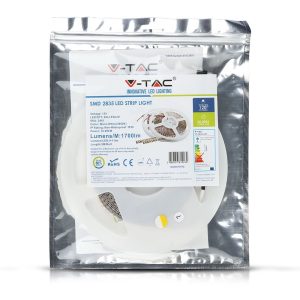 LED лента 18W/M 6000K IP20 VT-2835-204 V-TAC ролка 5 метра | AVStore