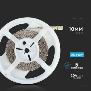 LED лента 18W/M 6000K IP20 VT-2835-204 V-TAC ролка 5 метра | AVStore