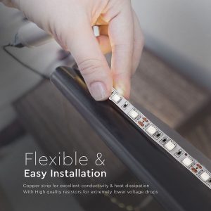 LED лента 10.8W/M RGB+3000K IP20 12V VT-5050-60 V-TAC ролка 5 метра | AVStore