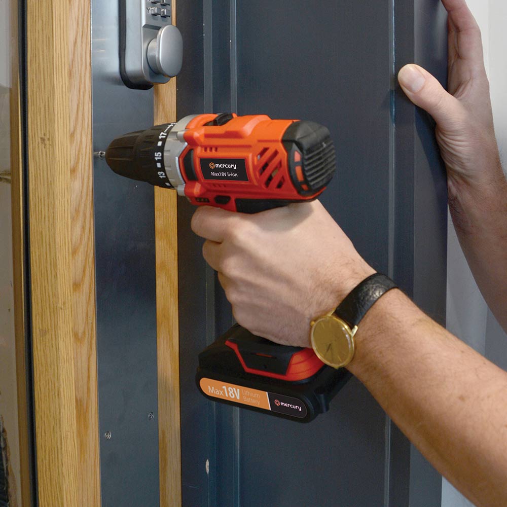 3 Акумулаторен ударен винтоверт бормашина 18V комплект с куфар, 12 аксесоара, батерия | AVStore