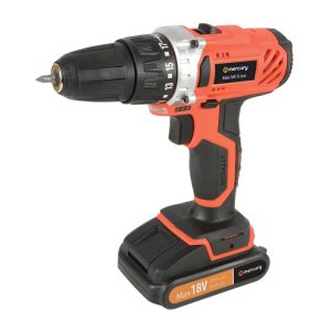 Акумулаторен ударен винтоверт бормашина 18V комплект с куфар, 12 аксесоара, батерия | AVStore