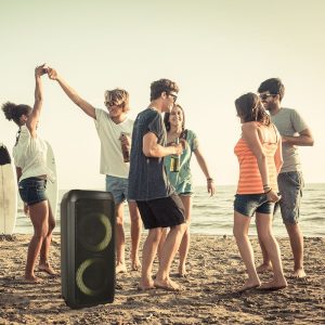 35W караоке тонколона с вградена батерия, жичен микрофон и осветление VT-6307-2 | AVStore