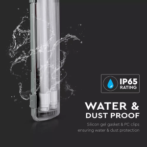 Тяло с LED пури 2X120см. 2x18W 4000K водоустойчиво VT-12023 V-TAC | AVStore