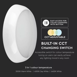 LED плафон 15W 3в1 Ф320 Samsung кръгъл VT-2-17 V-TAC | AVStore