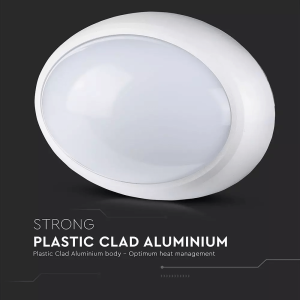 LED плафон бял 12W 3000K овален VT-8010 V-TAC | AVStore