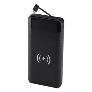 Външна батерия с безжично зареждане Power Bank USB C, Micro USB 20000 mAh VT-3508 V-TAC черна | AVStore