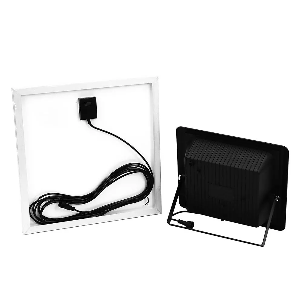 8575 LED соларен прожектор 20W 4000K VT-60W черен 1 LED соларен прожектор 20W 4000K VT-60W черен | AVStore