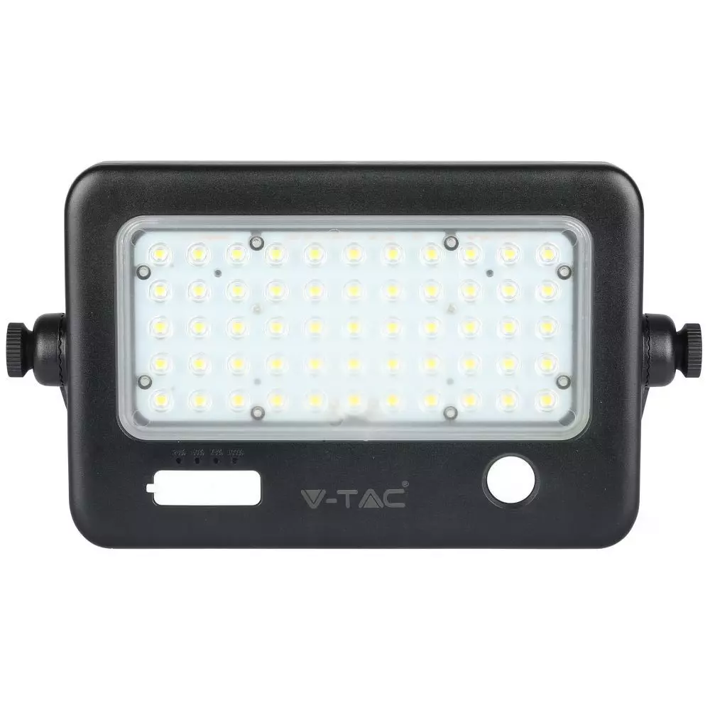 8674 LED соларен прожектор 10W 4000K VT-788-10 черен 5 LED соларен прожектор 10W 4000K VT-788-10 черен | AVStore