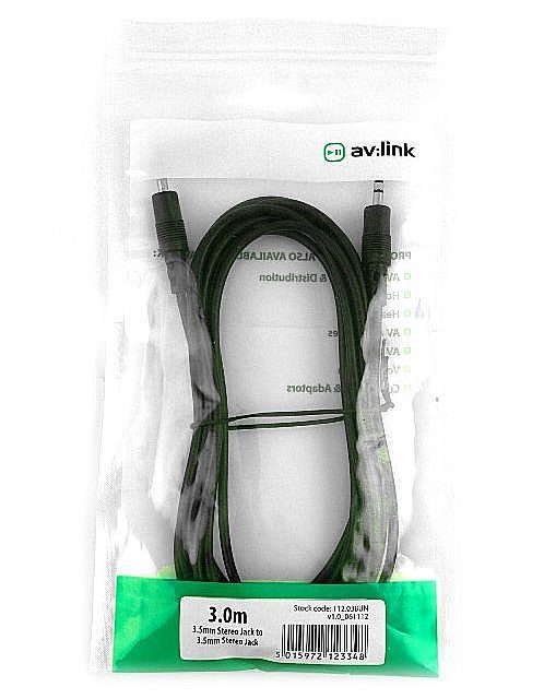 AUX кабел 3 метра жак 3.5мм AV:LINK | AVStore
