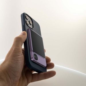 Външна батерия с безжично зареждане V-TAC 5000mAh Wireless Fast Charge 15W, лилава | AVStore