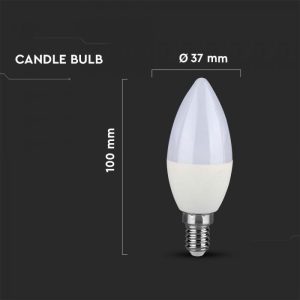 LED крушка 4.5W 6500K VT-1855 V-TAC E14 | AVStore