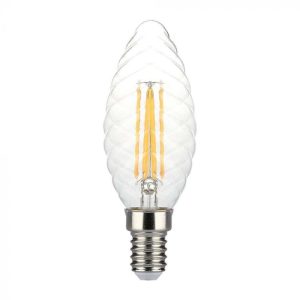 LED крушка 4W E14 3000K филамент VT-1985D V-TAC | AVStore