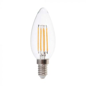 LED крушка 4W E14 4000K филамент VT-1986 V-TAC | AVStore