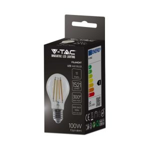 LED крушка 12W E27 3000K филамент VT-2133 V-TAC | AVStore