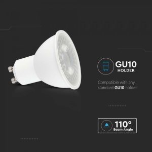 LED луничка 7.5W GU10 3000K Samsung чип VT-292 V-TAC | AVStore