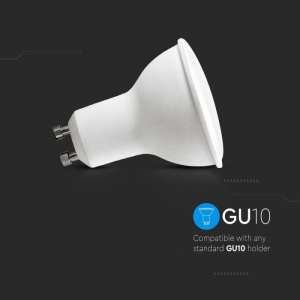 6 броя LED луничка 4.5W GU10 6500K SMD VT-2225 V-TAC | AVStore