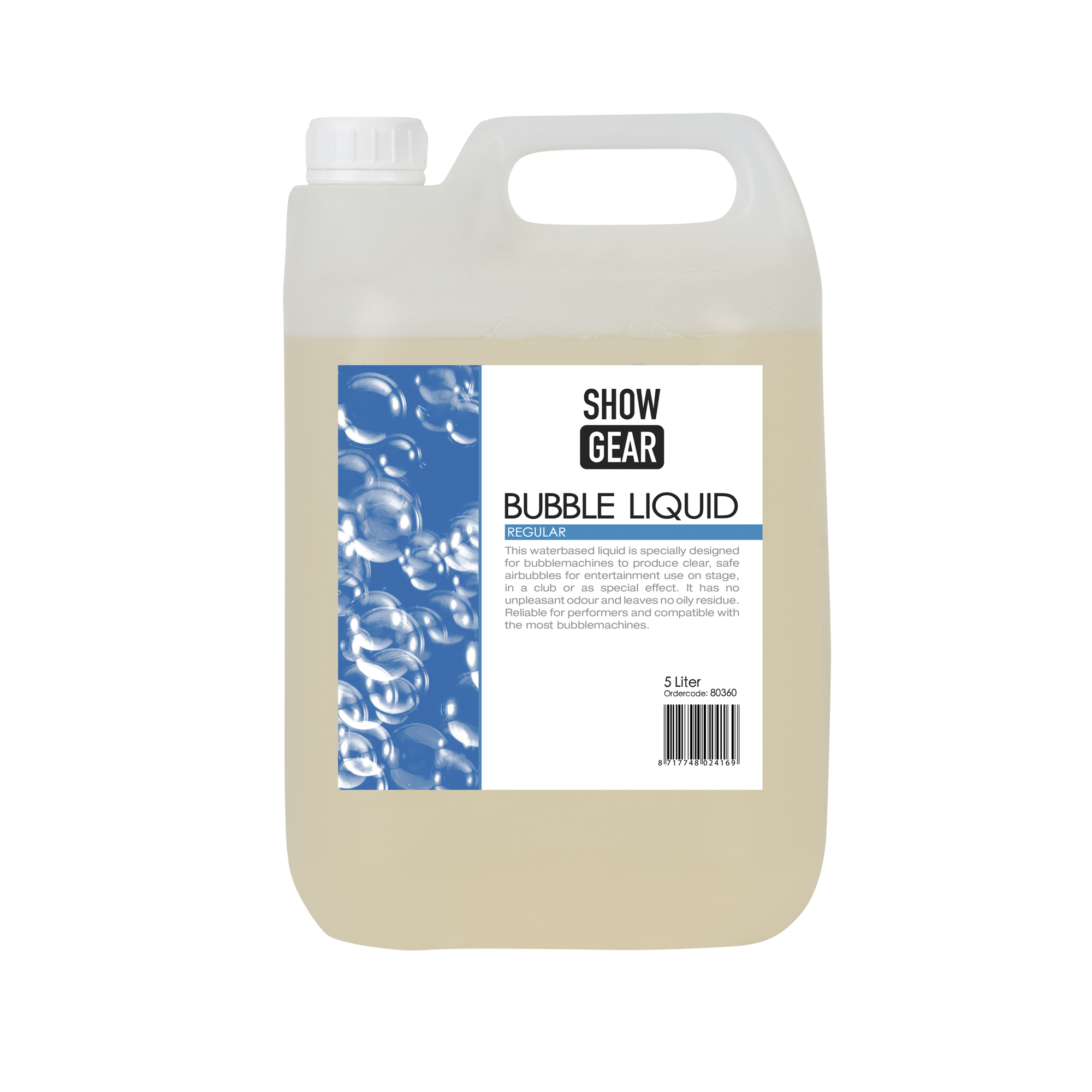 Течност за балончета Showtec 5 литра готова за употреба | AVStore