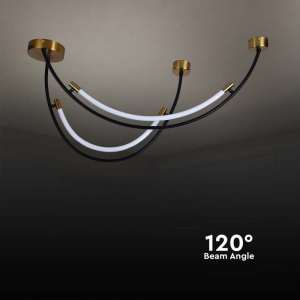 LED пендел висящ 20W 4000K V-TAC VT-7826 черен | AVStore