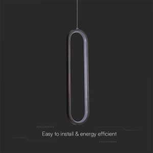 LED пендел висящ 13W 3000K V-TAC VT-7829 черен | AVStore