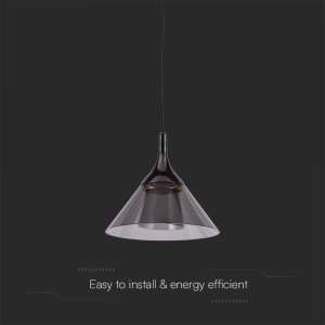 LED пендел Ø120mm 9W 3000K V-TAC VT-7831 черен | AVStore