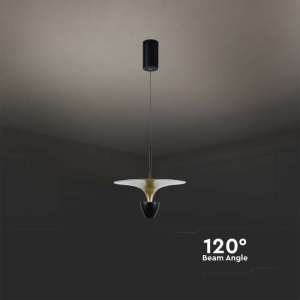 LED пендел Ø300mm 9W 4000K V-TAC VT-7832 златно+черно | AVStore