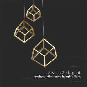 LED пендел 46W 3000K V-TAC VT-7920 златист | AVStore