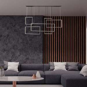 LED пендел висящ 45W 3000K V-TAC VT-7923 черен | AVStore