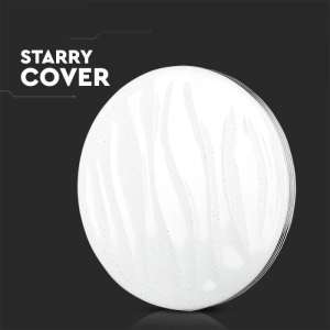 LED плафон кръгъл/блестящ 40/20W 3в1 с дистанционно управление VT-8403 V-TAC бял | AVStore