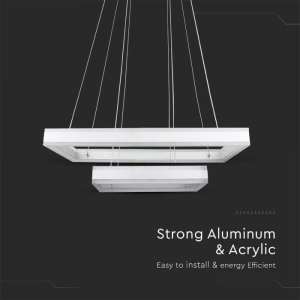 LED пендел висящ 113W 3000K V-TAC VT-101-2D бял | AVStore