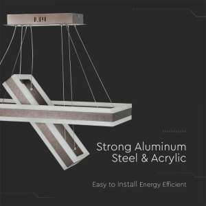 LED пендел висящ 113W 3000K V-TAC VT-101-2D кафяв | AVStore