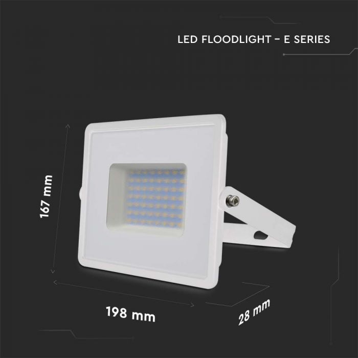 215962-d_1 LED прожектор 50W 6500K SMD чип VT-4051 V-TAC бял | AVStore