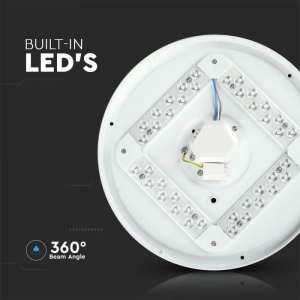LED плафон кръгъл/матов36W 3в1 VT-8436 V-TAC бял | AVStore
