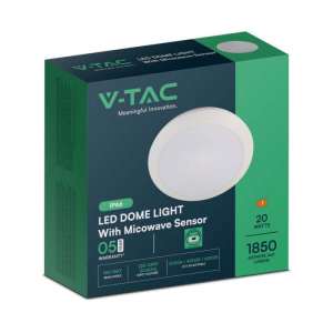LED плафон със сензор за движение 20W 3в1 VT-8222 V-TAC | AVStore