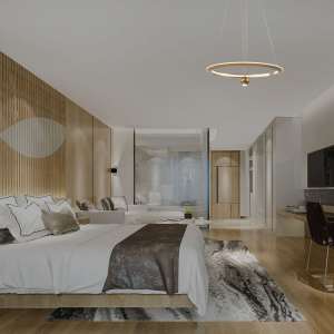 LED пендел с регулируем кабел 45W 3000K V-TAC VT-10126 златист | AVStore