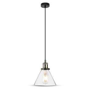 Прозрачен пендел Ø180mm V-TAC VT-7185 | AVStore