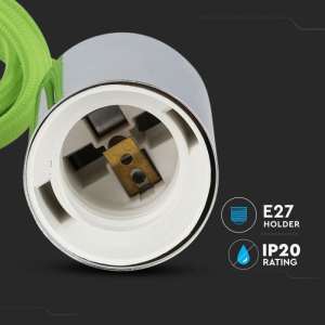 Пендел метален/зелен кабел Ø36mm V-TAC VT-7338 | AVStore