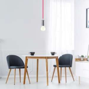 Пендел метален/цикламен кабел Ø36mm V-TAC VT-7338 | AVStore