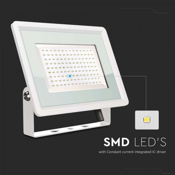 6725-i1 LED прожектор 100W 4000K SMD чип VT-49104 V-TAC бял | AVStore